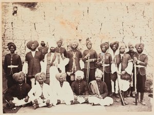 Soldaten des 29. (Punjab) Regiments der Bengalischen Infanterie in Afghanistan von Bourne and Shepherd
