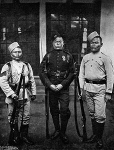 Uniformtypen der 44. Gurkhas, 1896