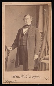 Porträt von William Lewis Dayton 1807-1864, vor 1864 von Brady