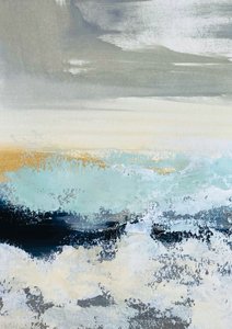 Goldener Horizont-Seestück von Breanna Megan Studio