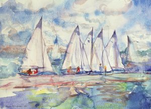 Blaue Segelboote, 1989