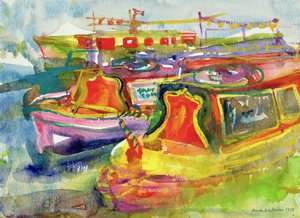 Kanalboote, 1989 von Brenda Brin Booker