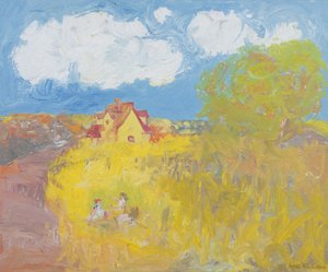 Sommerhaus, Weiße Wolken von Brenda Brin Booker