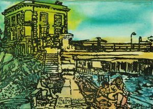 The Constitution Pub, Regents Canal von Brenda Brin Booker