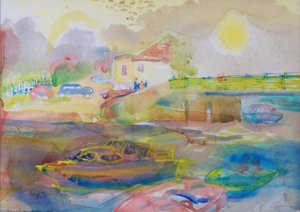 Dorf am Fluss von Brenda Brin Booker
