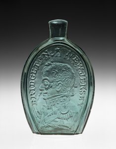 Figurierte Flasche von Bridgeton Glass Works