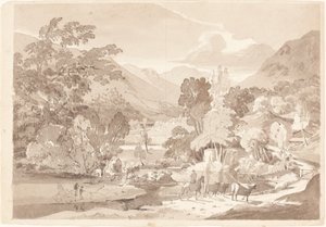 Eine bergige Landschaft