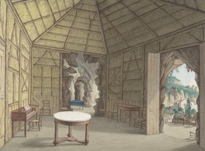 Esszimmer, Villa Barbaja, Neapel, 1800-1870 von British Anonymous 19th Century.
