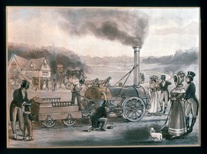 Künstlerische Darstellung von Robert Stephensons "Northumbrian"