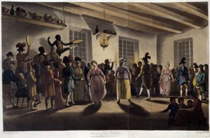 Tanz, das Menuett; in „Travels through Canada“, von George Heriot, ed. London
