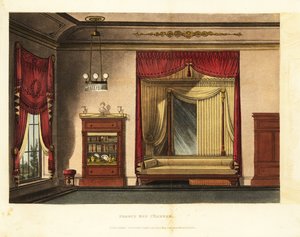 Entwurf für ein französisches Schlafzimmer von British School