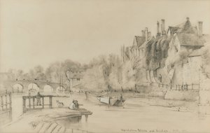 Erzbischöflicher Palast und Brücke von Maidstone