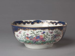 Bowle, Worcester Porzellanmanufaktur, ca. 1770