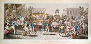 Rückkehr von Ludwig XVI. nach Paris (Gravur) von British School