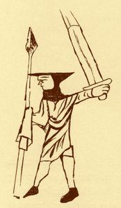 Schottischer Fußsoldat während der Herrschaft von Edward I.