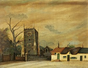 St. Woolos Kirche und das Old Six Bells Inn