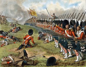 Der Vormarsch der 93. Sutherland Highlanders in der Schlacht an der Alma 1854 - in 