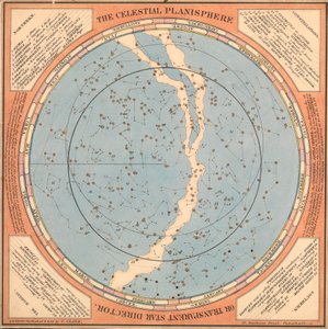 Der himmlische Planisphäre oder transparente Sternendirektor, ca. 1850