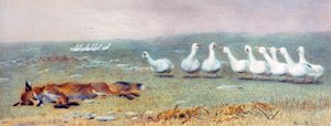 Ein Spiel von Fuchs und Gänsen, 1868