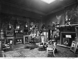 Das Atelier des Malers und Professors Tito Conti, Florenz