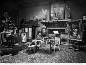 Das Atelier des Malers und Professors Tito Conti, Florenz