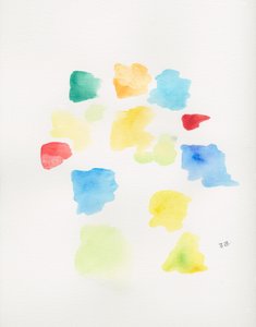 Bunte Aquarellformen