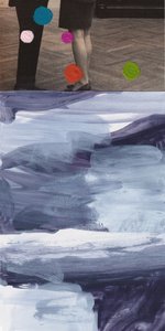 Vintage Beine abstrakte Punkte