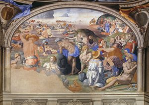 Die Durchquerung des Roten Meeres von Bronzino