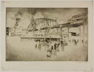 Chicago - Woodlawn, 63rd St. & Jackson Park von Bror Julius Olsson Nordfeldt