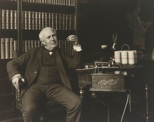 Thomas Alva Edison (1847-1931) von Brothers Pach