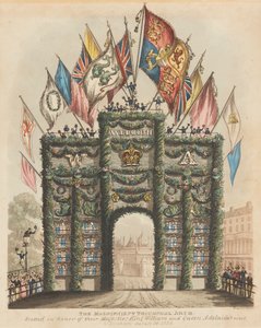 Triumphbogen für König Wilhelm IV. und Königin Adelaide von Bruce Brighton