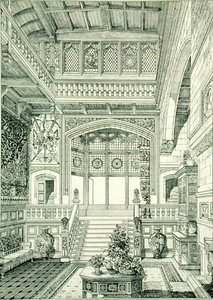 Halle und Treppenhaus, aus 