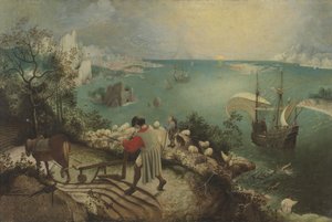 Landschaft mit dem Sturz des Ikarus, um 1560