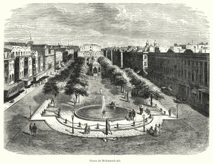 Mohammed-Ali-Platz, Alexandria, Ägypten von Bruno Heinrich Strassberger