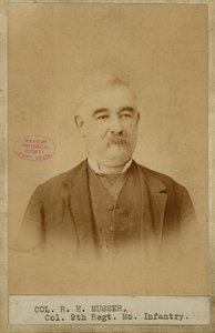 Richard H. Musser, Oberst, 9. Missouri-Infanterie (Konföderierte) von Brunswick J. Sharer