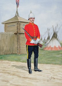 Konstabler der Nordwest-Mounted Police im Jahr 1880