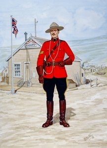 Korporal der Nordwestlichen berittenen Polizei im Jahr 1905