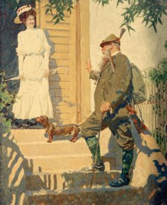 Prinzregent Luitpold von Bayern mit junger Dame von Brynolf Wennerberg