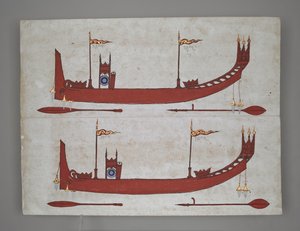 Königliche Barken und Boote von Burmese School