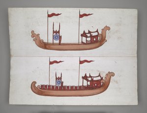 Königliche Barken und Boote