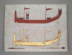Königliche Barken und Boote von Burmese School