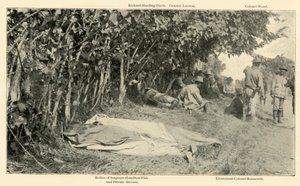 Szene nach der Schlacht der Rough Riders, 24. Juni, Spanisch-Amerikanischer Krieg, 1898, 1899