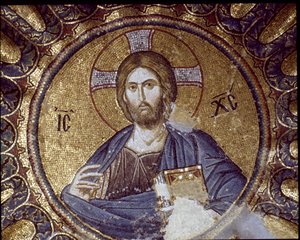 Christus Pantokrator (oder Christus in Herrlichkeit) (Mosaik, 5.-14. Jahrhundert)