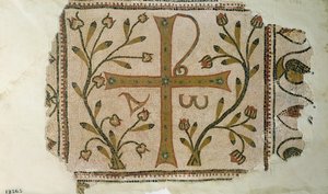 Kreuz von Sbeitla, aus der Basilika von Henchir Ali Ben Rzal, Tunesien, 5.-6. Jahrhundert von Byzantine
