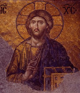 Deesis Christus in der Hagia Sophia (Mosaik)