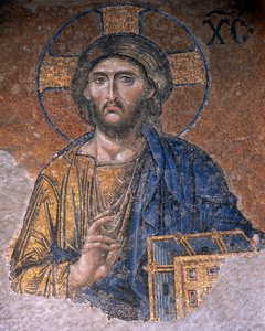 Deesis Christus in der Hagia Sophia (Mosaik)