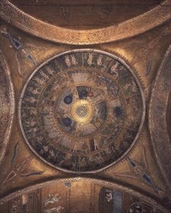 Schöpfung auf der Kuppel im Vestibül von Byzantine Byzantine