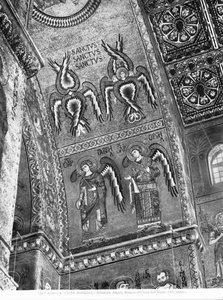 Detail der Engel aus der Apsis, ca. 1175-1250 von Byzantine Byzantine