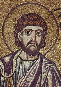 Der Prophet Sacharja (Detail) der Innenmosaiken in der St. Markus Basilika, 12. Jahrhundert