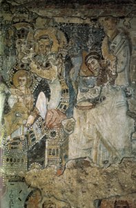 Die Verkündigung Fresko in Santa Maria Antiqua, 565-578